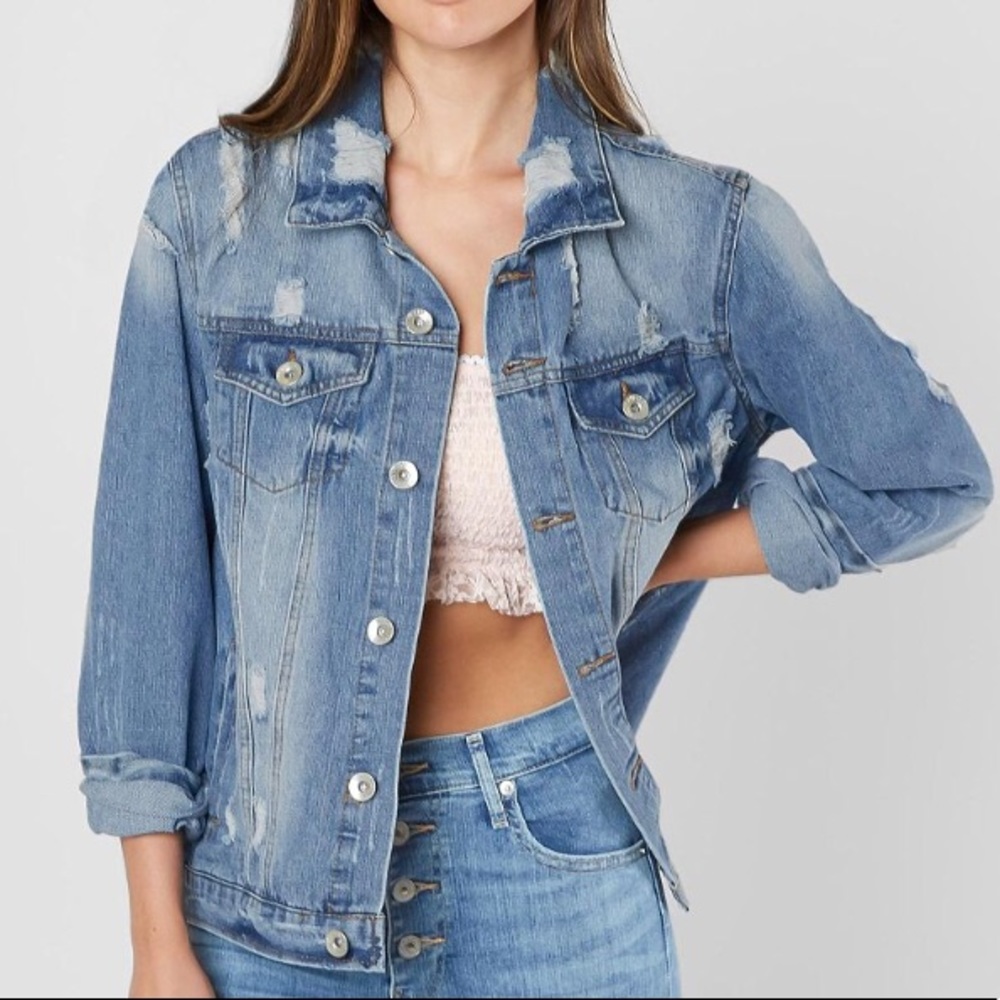Distressed Jean Jacket
